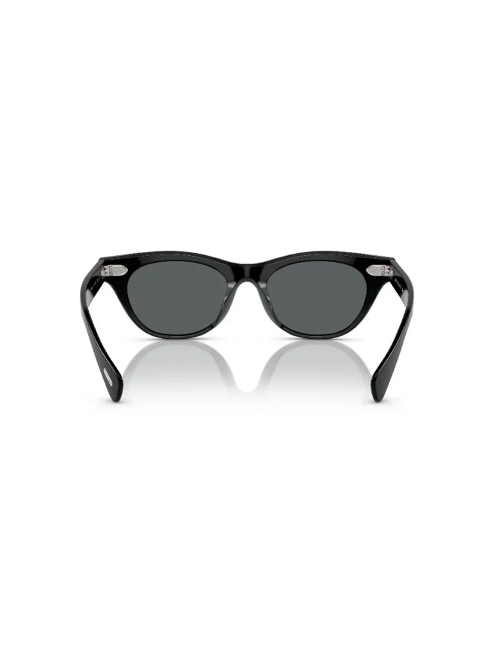 New Oliver Peoples Women's Sunglasses Black Butterfly Blue Lens Acetate Frame